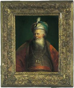 Bildnis Eines Bartigen Mannes Mit Turban (+ Bildnis Einer Dame Mit Perlenkollier; Pair) by Balthasar Beschey