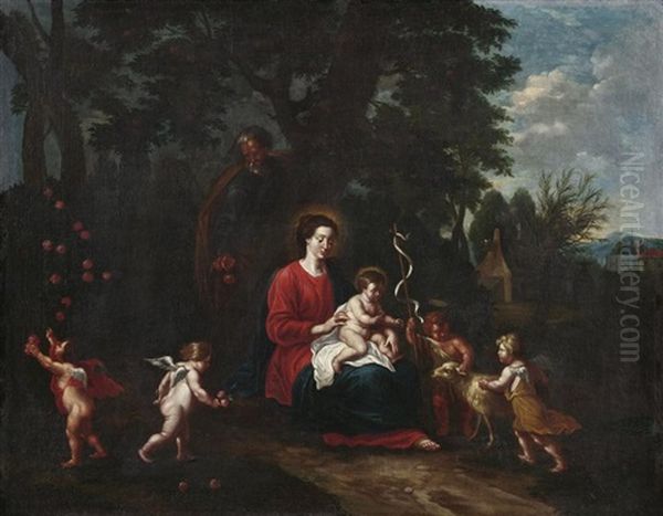Die Heilige Familie Mit Johannes Dem Taufer - view 1
