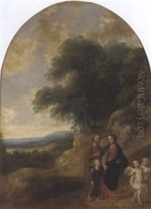 An Extensive Landscape With The Return From Eyppt