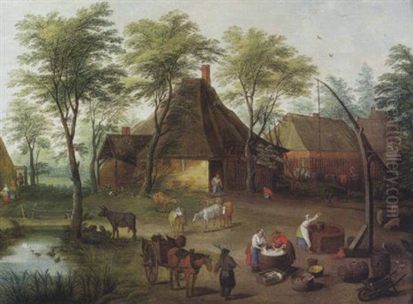 Paysans Devant La Ferme - view 1