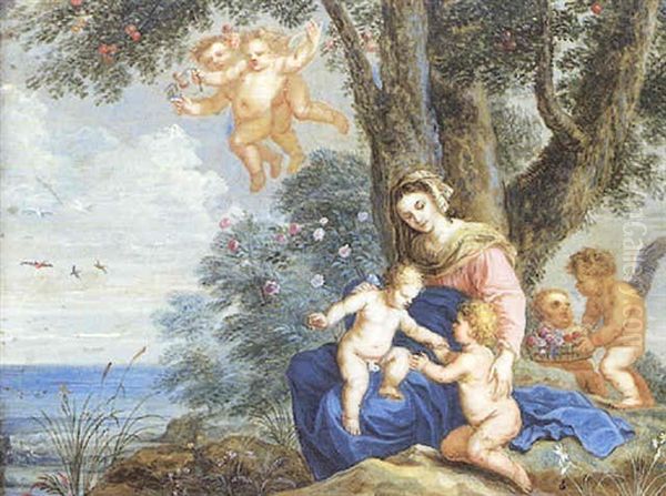 La Vierge Avec Jesus Et Saint Jean-baptiste - view 1