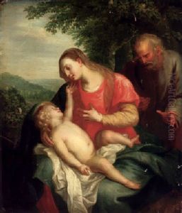 The Holy Family by Balthasar Beschey