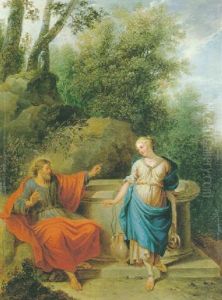 Le Christ Et La Samaritaine by Balthasar Beschey
