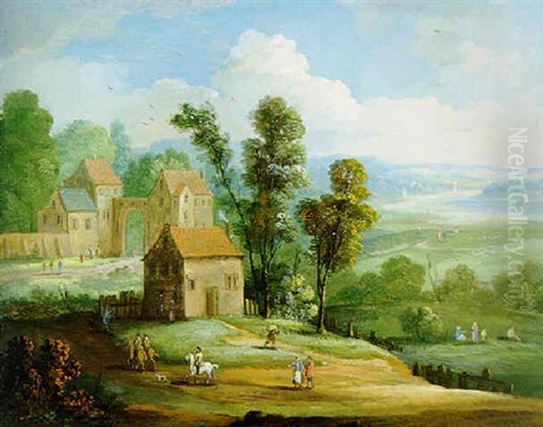 Sommerlandschaft Mit Drei Reitern - view 1