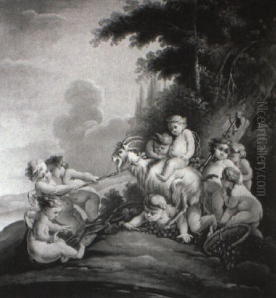 Putti Playing With A Goat - view 1