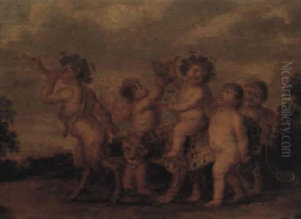 The Triumph Of Bacchus by Balthasar Beschey