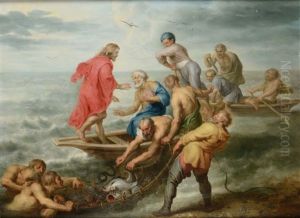 La Pesca Miracolosa by Jacob Andries Beschey