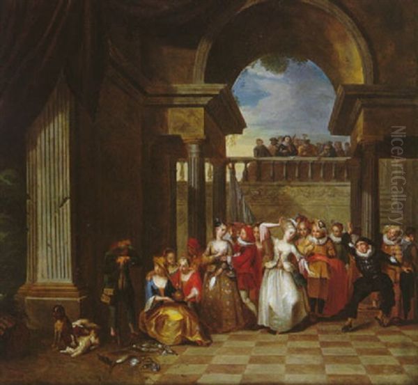 Scene De Danse Dans Un Palais - view 1
