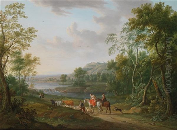 Reisende In Einer Weiten Landschaft - view 1