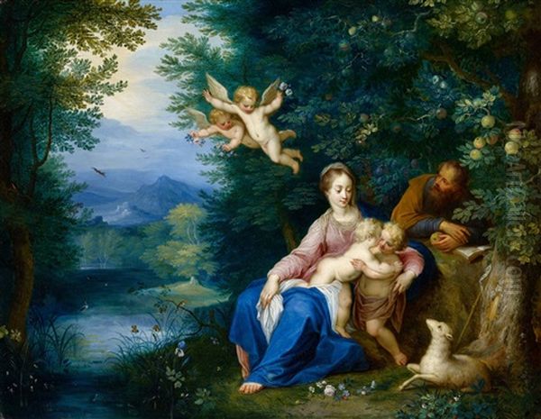 Landscape With The Holy Family - view 1