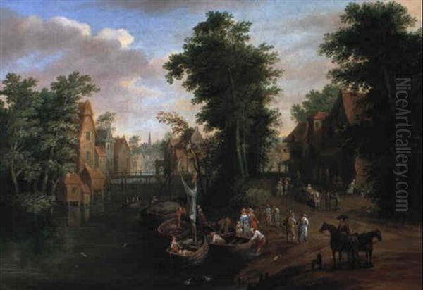 Paysage Fluvial Anime De Personnages - view 1