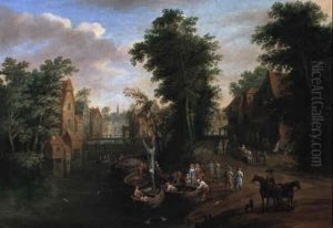 Paysage Fluvial Anime De Personnages