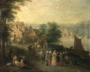 Elegant Company Greeting Peasant Women