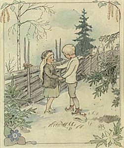Varflickan Och Prins Vinter (from En Varvintersaga) by Elsa Beskow