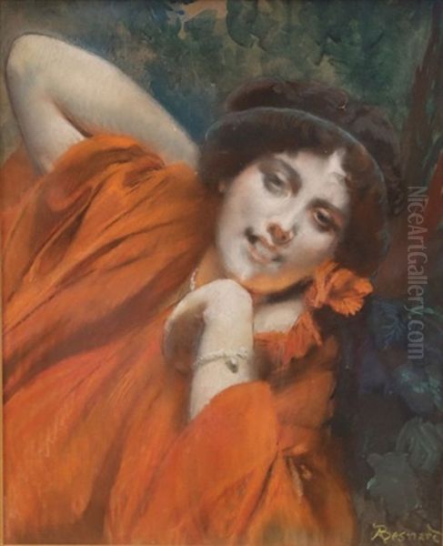 Portrait De Femme En Rouge - view 1