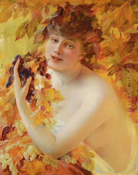 Jeune Femme A La Grappe De Raisin - view 1