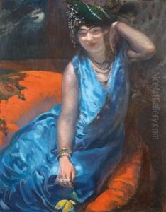 Elegante Au Turban Vert