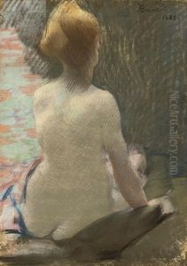 Femme Nue Vue De Dos by Albert Besnard
