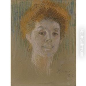 Portrait Of Rejane: For Portrait De Theatre (study)