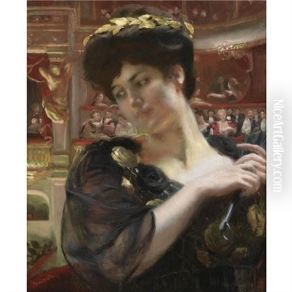 The Comedie Francaise (possibly A Portrait Of The Actress Rejane) - view 1