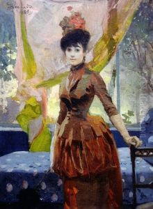 Elegante A L'ombrelle by Albert Besnard