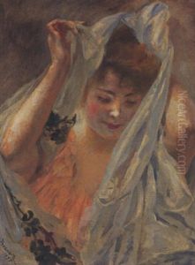 Jeune Femme Au Voile Blanc