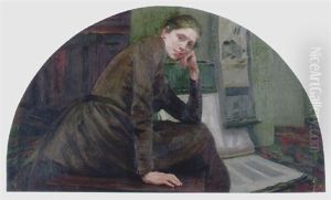 Portrait Of Madam Pottier by Albert Besnard