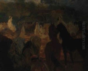 An Arab Encampment by Albert Besnard