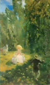 Maler Und Model by Albert Besnard
