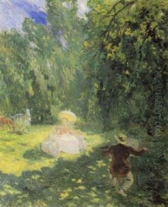 Maler Und Modell by Albert Besnard