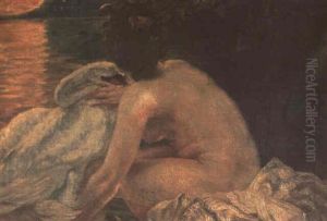 Leda And The Swan by Albert Besnard