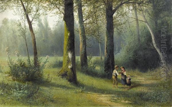 Kinder Im Sommerlichen Wald - view 1