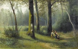 Kinder Im Sommerlichen Wald Kinder Im Sommerlichen Wald