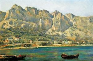 Vue De Beaulieu, La Petite Afrique by Louis Antoine Besson(Beysson)