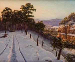 A Sunny Winter Day In The Mountains by Boris Bessonof