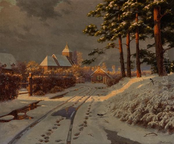 Winter Morning At The City`s Edge - view 1