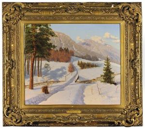 Paysage D'hiver by Boris Bessonof