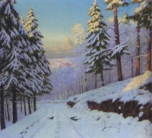 Winter Landscape by Boris Bessonof