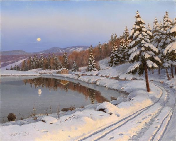 Moonlit Lake - view 1