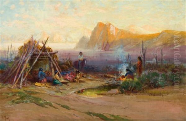 Indian Encampment - view 1