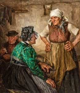 Two Peasant Women Talking Two Peasant Women Talking
