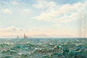 Fishing Boats Off The Isle Of Man by James Aitken