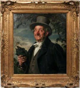 Portrait Of A Gentleman In Top Hat