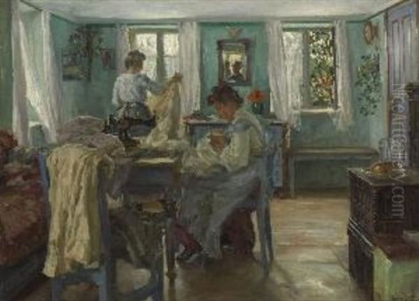 Naherinnen In Der Stube - view 1