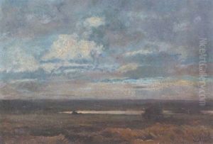 Weite Landschaft Mit Einem Teich