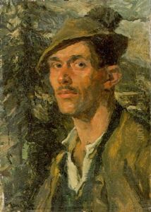 Brustportrat Eines Jungen Jagers by Hans Best