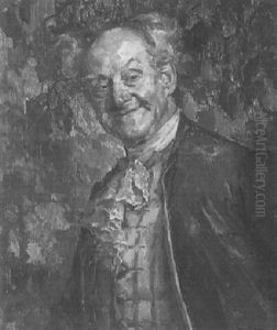 Alter Herr Mit Weisem Hemd by Hans Best