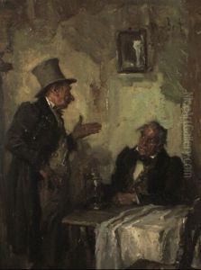 Herren Im Gesprach by Hans Best