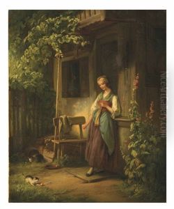 Strickpause by Hermann Bethke