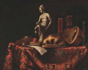 Natura Morta Con Strumenti Musicali E Scultura thumbnail